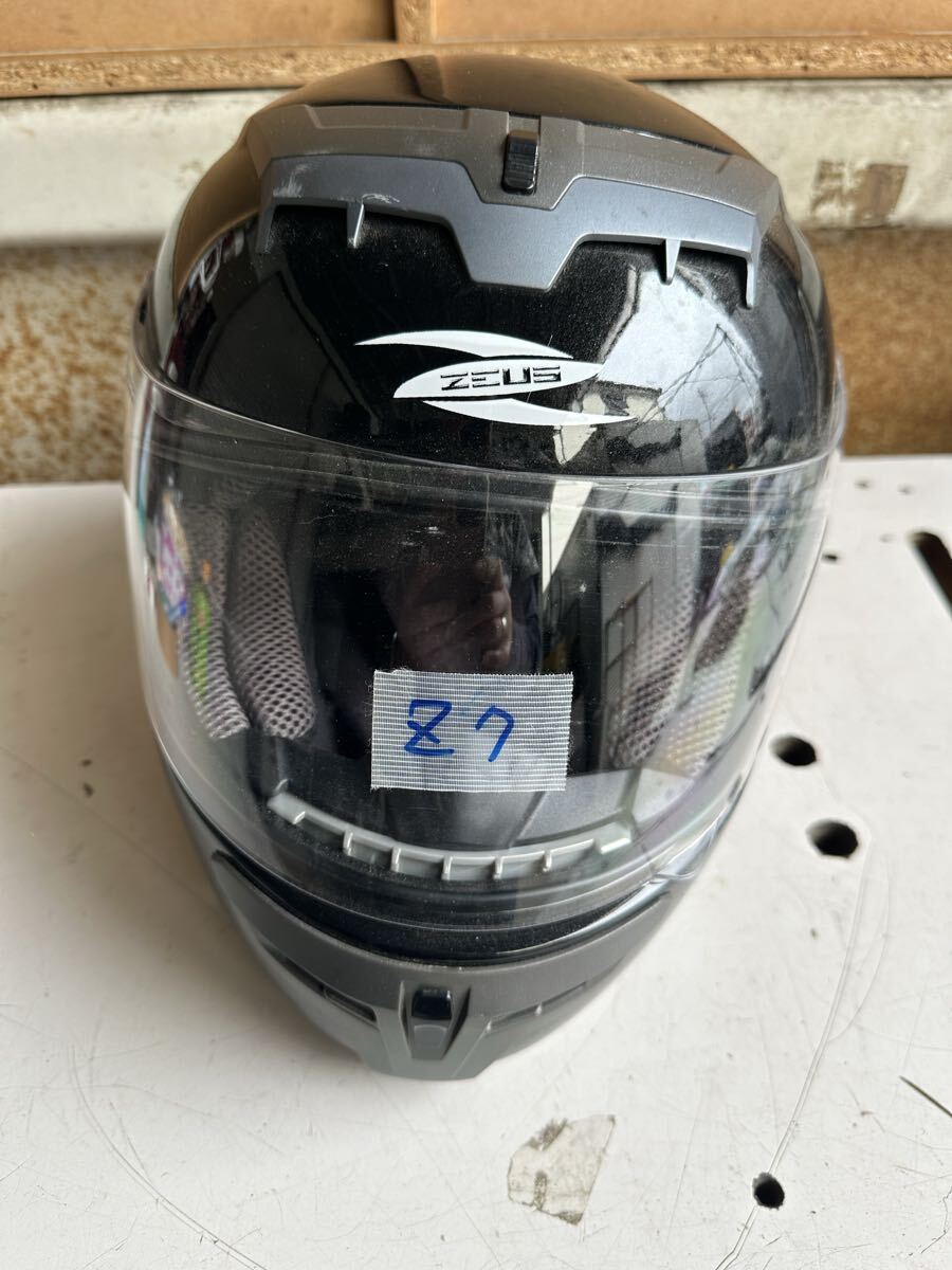 (Z7)ゼウス ZEUS フルフェイスヘルメット ブラック NAZ-101 Mサイズ 現状中古品