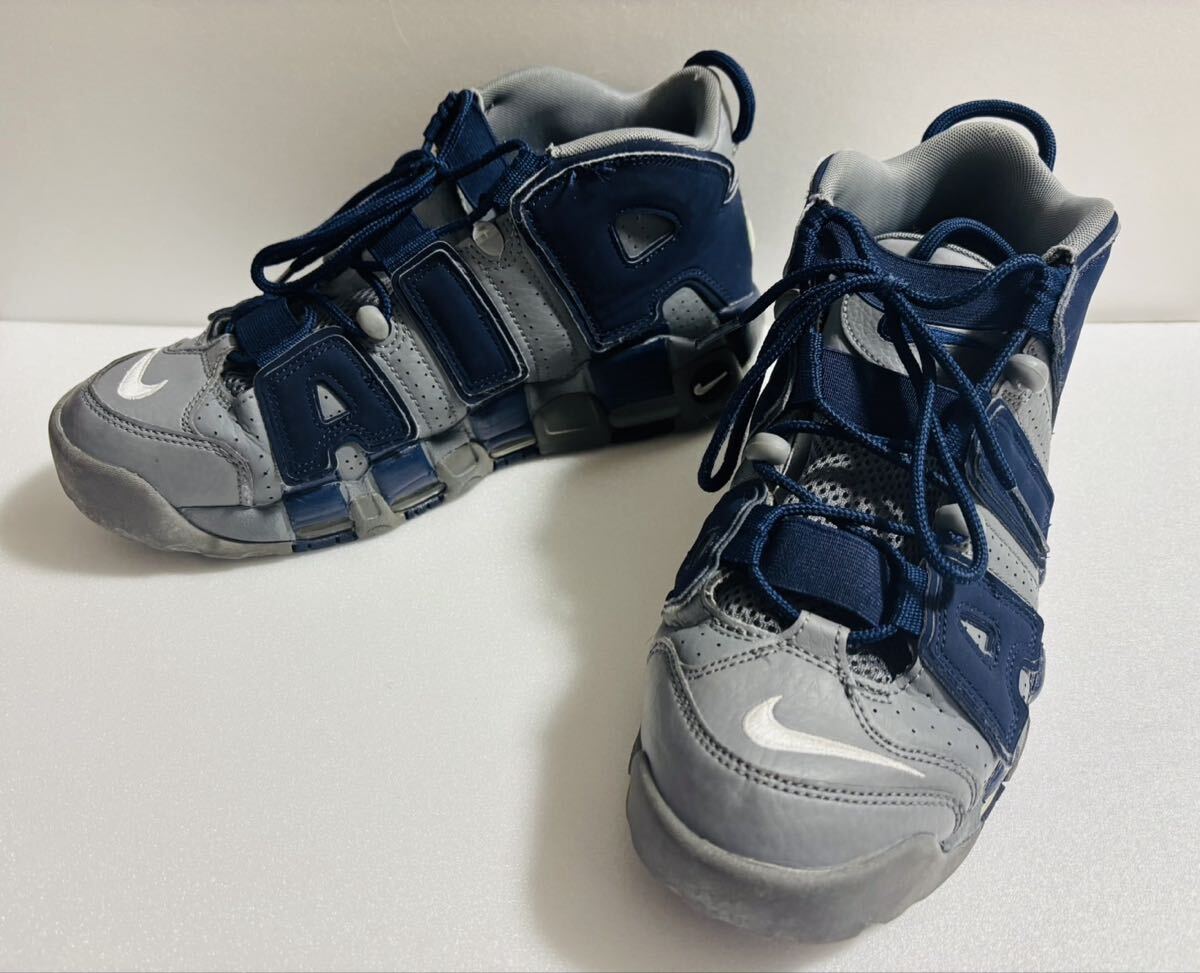 6 NIKE AIR MORE UPTEMPO 96 ナイキ エア モアアップテンポ 921948-003 サイズ 26.5cm 中古品 現状品 グレー ネイビー