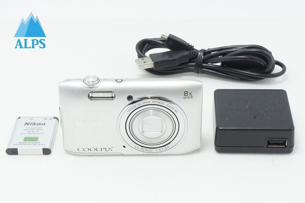 Nikon ニコン COOLPIX S3600 コンパクトデジタルカメラ クリスタルシルバー 260525j【アルプスカメラ】