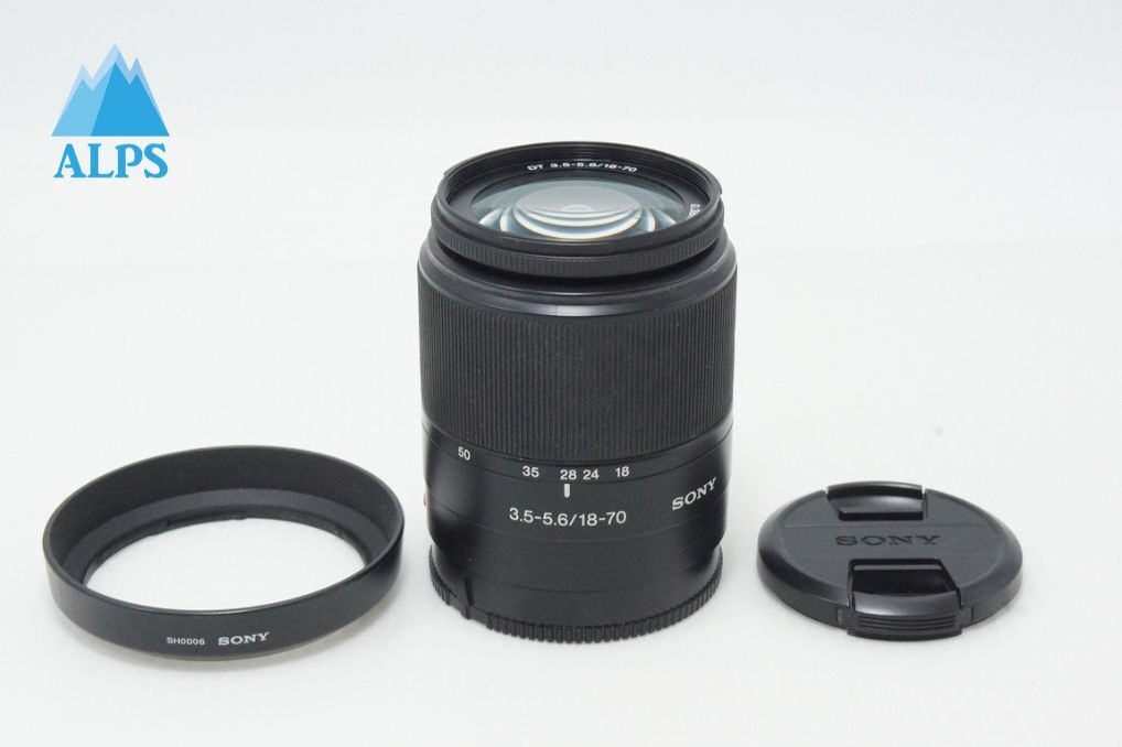 訳あり品 SONY ソニー DT 18-70mm F3.5-5.6 SAL1870 MINOLTA ミノルタ αマウント APS-C ズームレンズ フード付 260528i【アルプスカメラ】