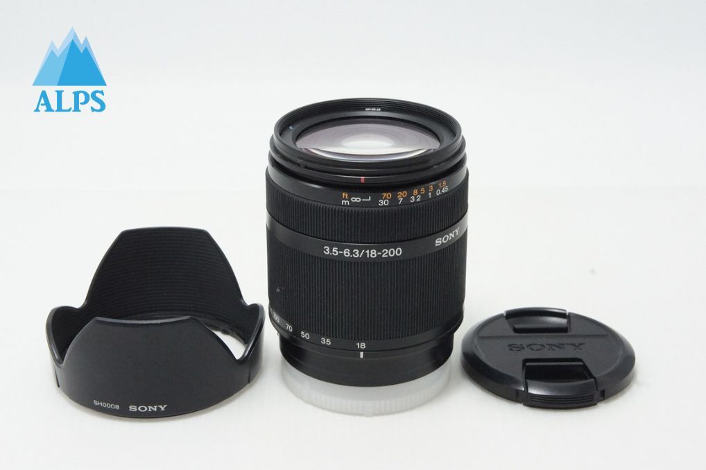 訳あり品 SONY ソニー DT 18-200mm F3.5-6.3 SAL18200 MINOLTA αマウント APS-C ズームレンズ フード付 260528h【アルプスカメラ】