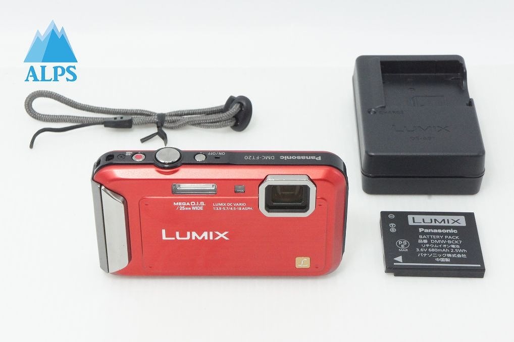 訳あり品 Panasonic パナソニック DMC-FT20 コンパクトデジタルカメラ レッド 260603j【アルプスカメラ】