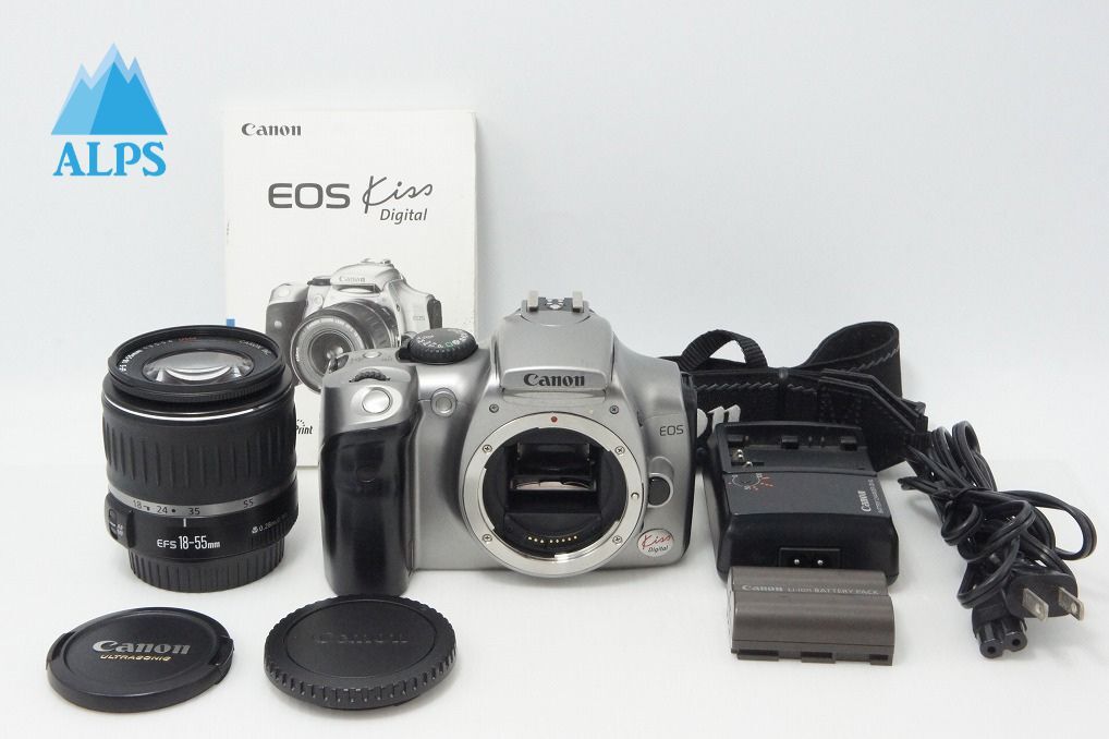 Canon キヤノン EOS Kiss Digital レンズキット (EF-S 18-55mm USM) デジタル一眼レフカメラ 260603ai【アルプスカメラ】