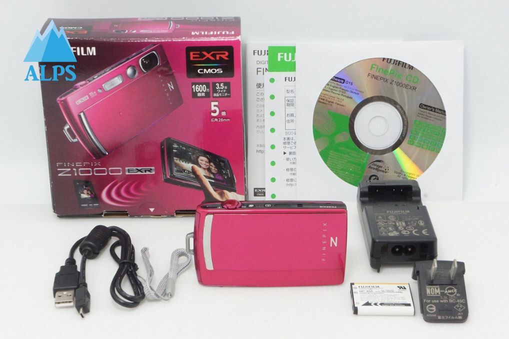 良品 FUJIFILM フジフィルム FinePix Z1000EXR コンパクトデジタルカメラ ピンク 元箱付 260513d【アルプスカメラ】