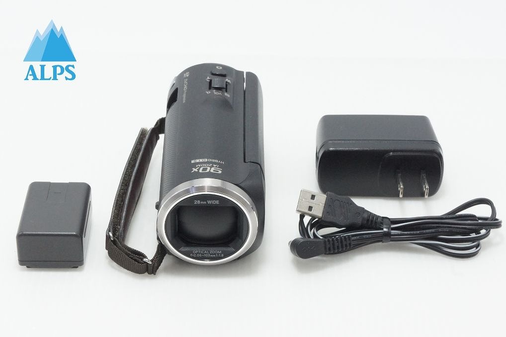 美品 Panasonic パナソニック HC-V360MS デジタルビデオカメラ ブラック 260525t【アルプスカメラ】