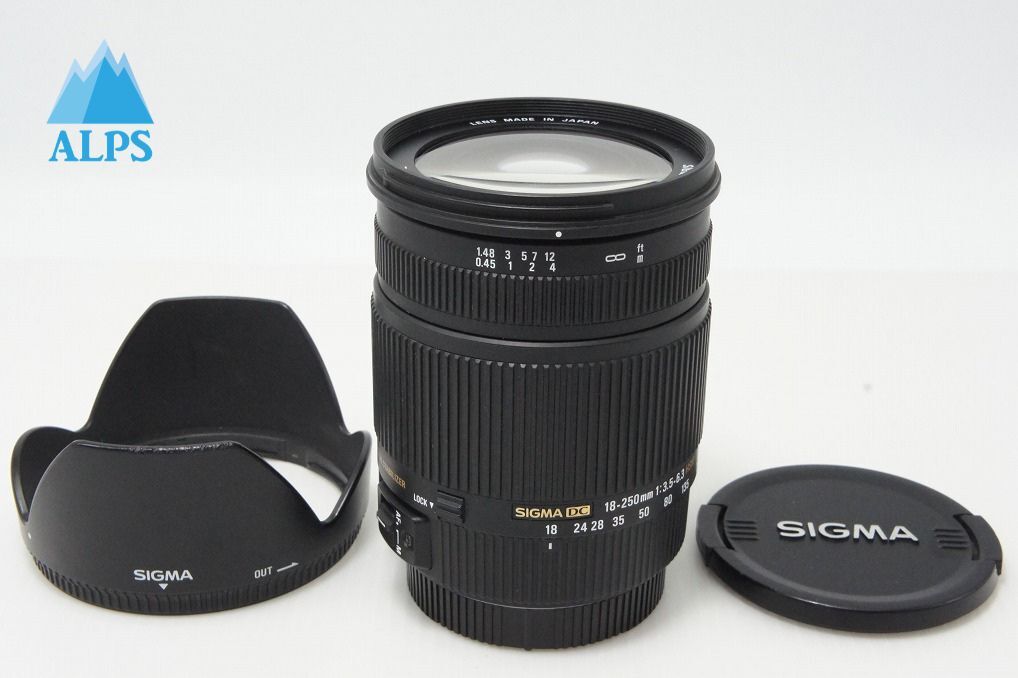 訳あり品 SIGMA シグマ 18-250mm F3.5-6.3 DC OS HSM Canon キヤノン EFマウント APS-C ズームレンズ フード付 260604l【アルプスカメラ】