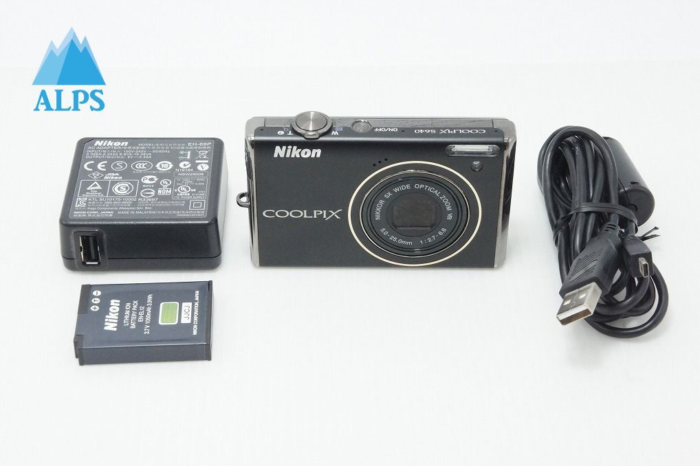 良品 Nikon ニコン COOLPIX S640 コンパクトデジタルカメラ ディープブラック 260527bl【アルプスカメラ】