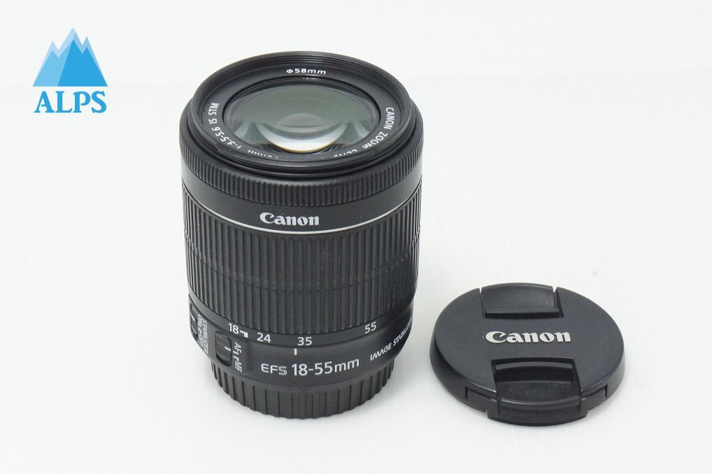 良品 Canon キヤノン EF-S 18-55mm F3.5-5.6 IS STM APS-C ズームレンズ 260603al【アルプスカメラ】