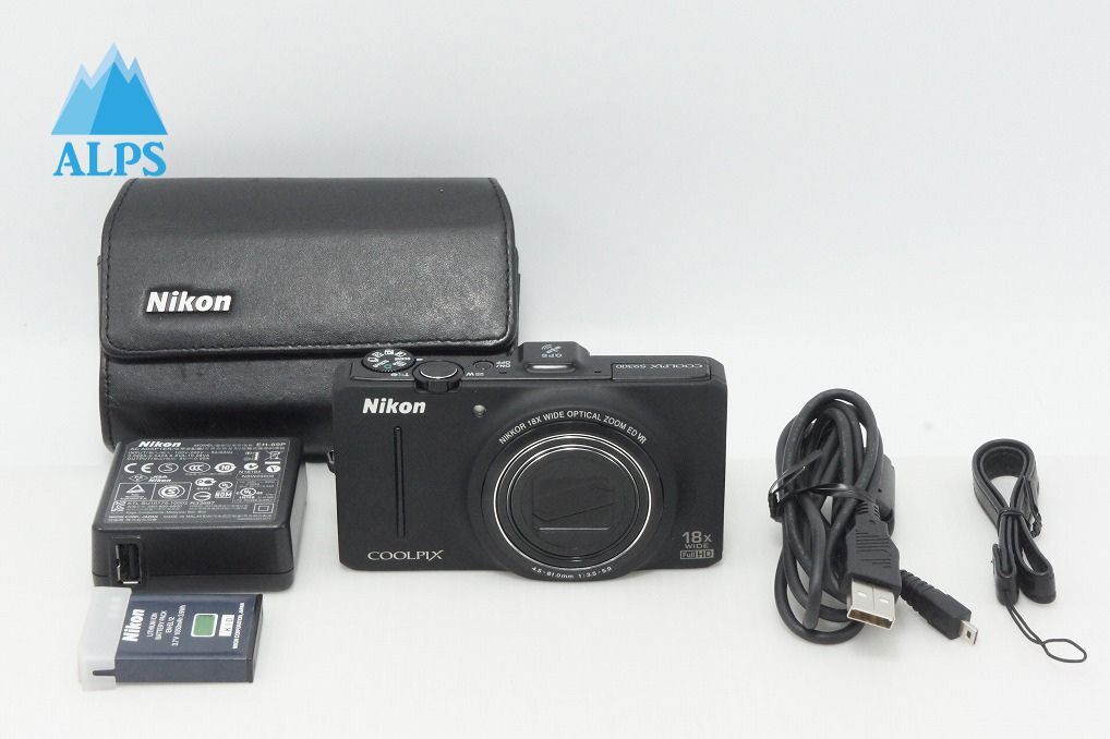 Nikon ニコン COOLPIX S9300 コンパクトデジタルカメラ ノーブルブラック 260610j【アルプスカメラ】