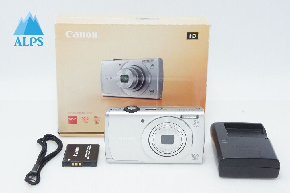 Canon キヤノン PowerShot A2600 コンパクトデジタルカメラ シルバー 元箱付 260610d【アルプスカメラ】