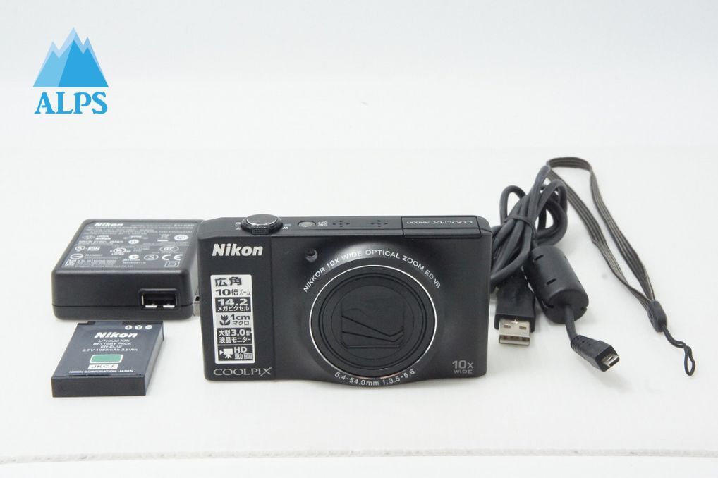 美品 Nikon ニコン COOLPIX S8000 コンパクトデジタルカメラ ブラック 260603h【アルプスカメラ】