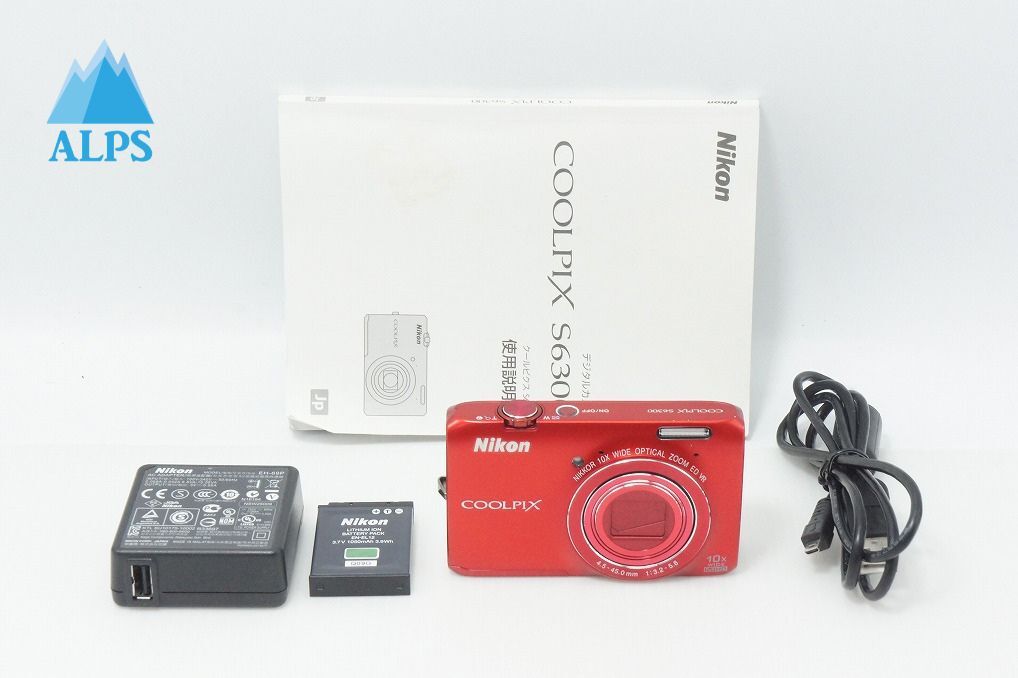 良品 Nikon ニコン COOLPIX S6300 コンパクトデジタルカメラ アーバンレッド 260612m【アルプスカメラ】