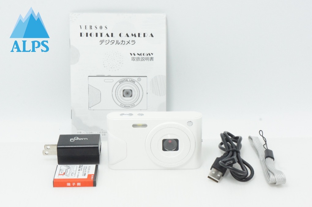 美品 VERSOS ベルソス VS-N005SY コンパクトデジタルカメラ ホワイト 260618d【アルプスカメラ】
