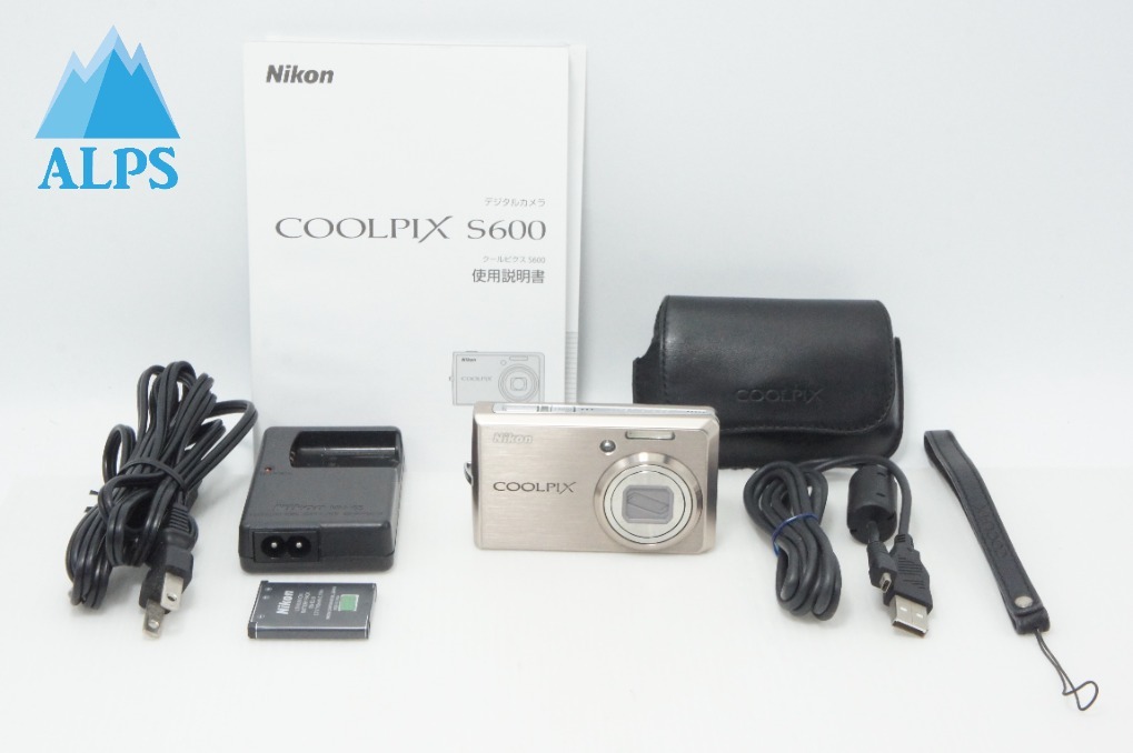 Nikon ニコン COOLPIX S600 コンパクトデジタルカメラ ピンクゴールド 260618al【アルプスカメラ】