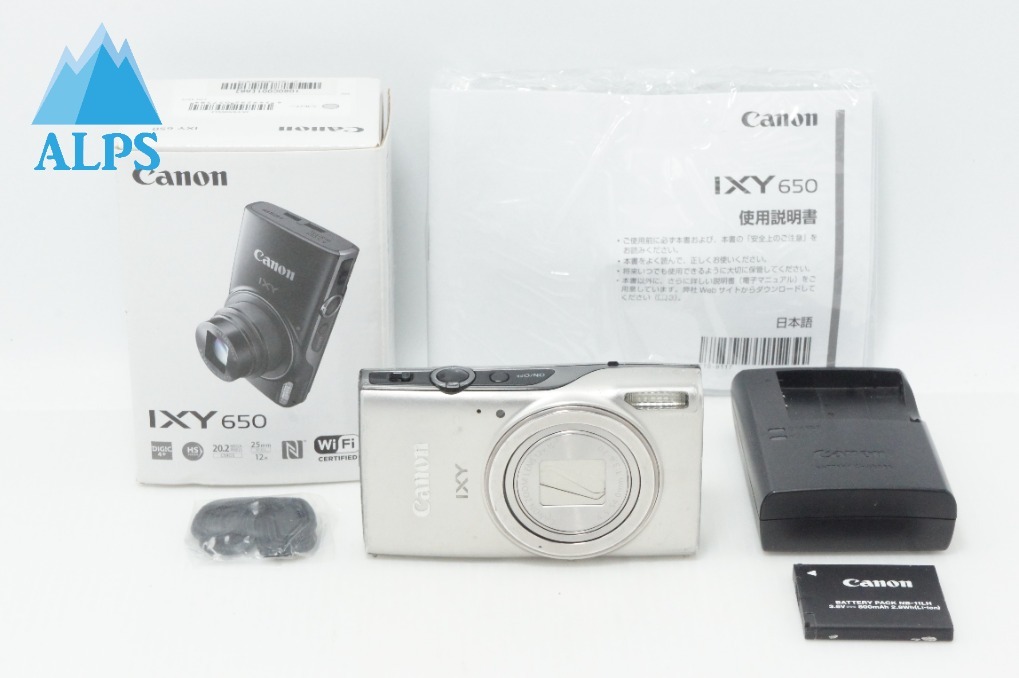 Canon キヤノン IXY 650 コンパクトデジタルカメラ シルバー 元箱付 260617h【アルプスカメラ】