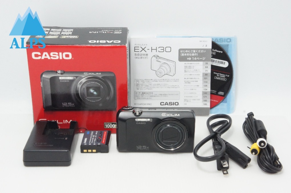 CASIO カシオ EXILIM EX-H30 コンパクトデジタルカメラ ブラック 元箱付 260612l【アルプスカメラ】