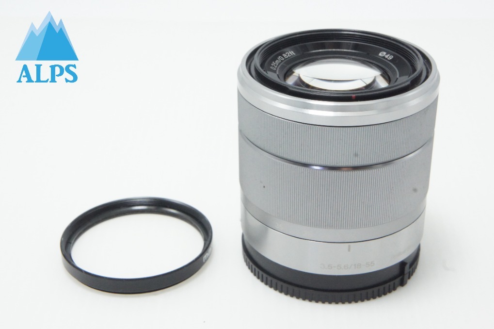 SONY ソニー E 18-55mm F3.5-5.6 OSS SEL1855 シルバー Eマウント APS-C ズームレンズ 260619q【アルプスカメラ】