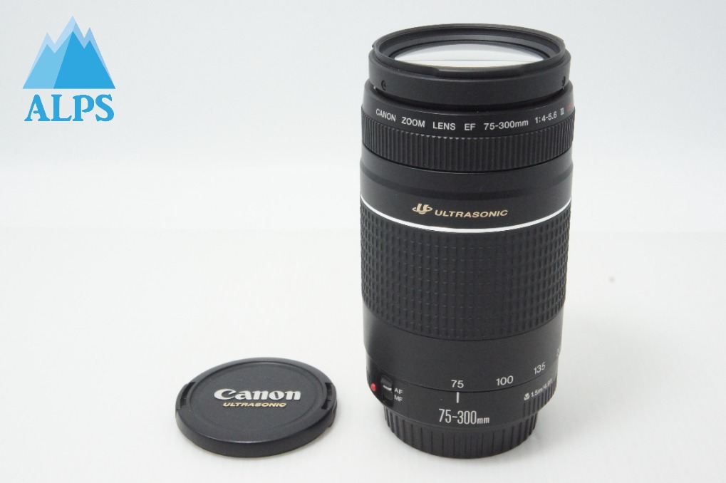 美品 Canon キヤノン EF 75-300mm F4-5.6 III USM フルサイズ ズームレンズ 260619ap【アルプスカメラ】