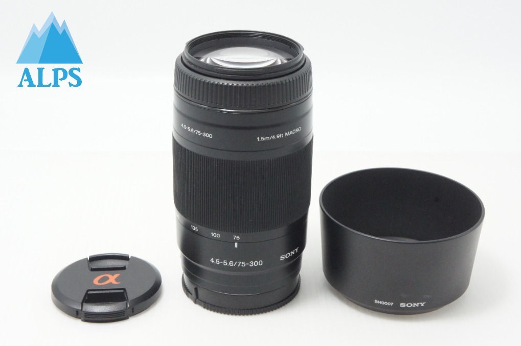 SONY ソニー AF 75-300mm F4.5-5.6 SAL75300 MINOLTA αマウント ズームレンズ フルサイズ フード付 260623h【アルプスカメラ】
