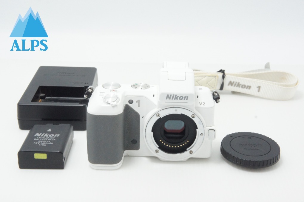 Nikon ニコン 1 V2 ボディ ミラーレス一眼カメラ ホワイト 260623d【アルプスカメラ】