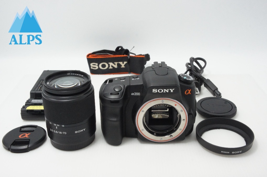 SONY ソニー α200 レンズキット DSLR-A200K (DT 18-70mm F3.5-5.6 SAL1870) デジタル一眼レフカメラ 260623g【アルプスカメラ】