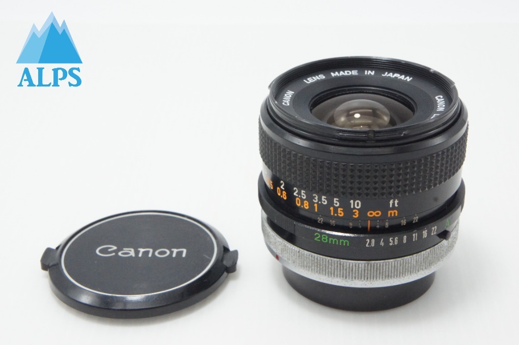 Canon キヤノン FD 28mm F2.8 S.C. FDマウント MF 単焦点レンズ 260624bl【アルプスカメラ】