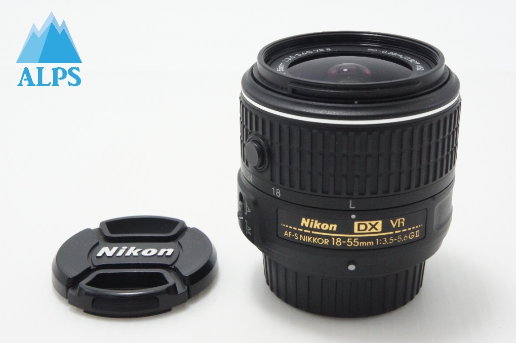 美品 Nikon ニコン AF-S DX NIKKOR 18-55mm F3.5-5.6G VR II APS-C ズームレンズ 260619aaa【アルプスカメラ】