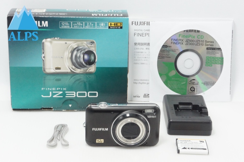 FUJIFILM フジフィルム FinePix JZ300 コンパクトデジタルカメラ ブラック 元箱付 260624af【アルプスカメラ】