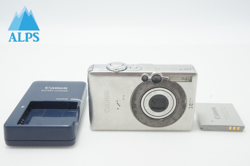 Canon キヤノン IXY DIGITAL 55 コンパクトデジタルカメラ シルバー 260624v【アルプスカメラ】