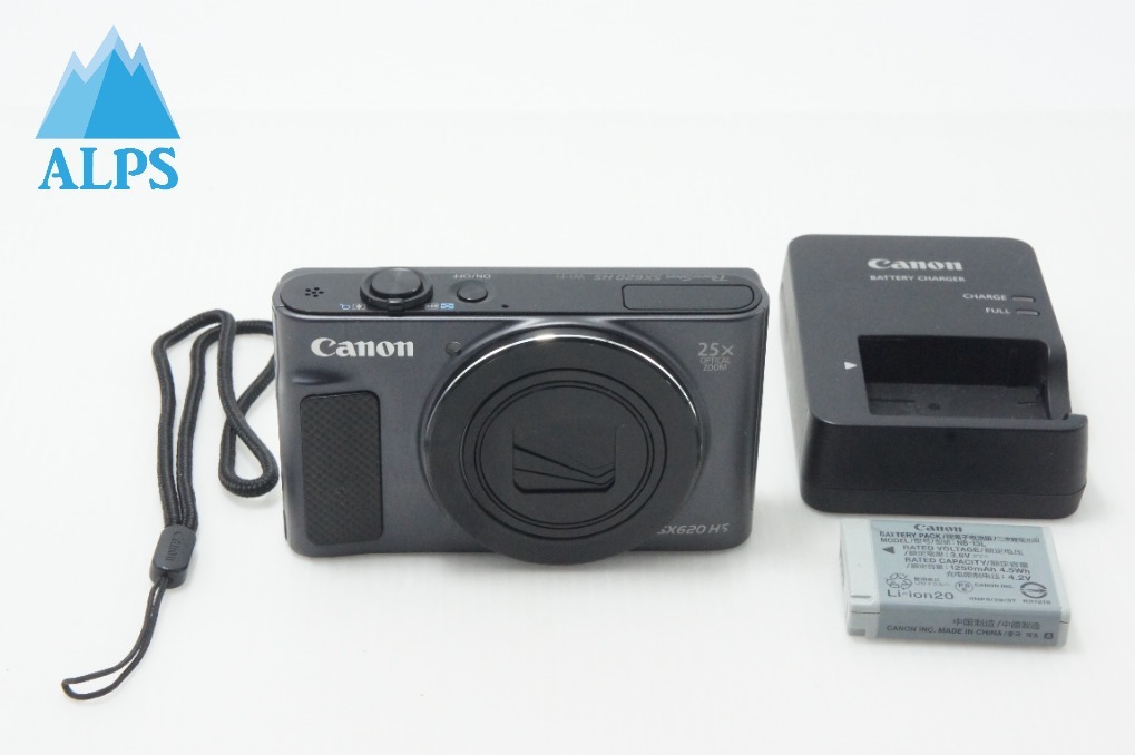 Canon キヤノン PowerShot SX620 HS コンパクトデジタルカメラ ブラック 260625p【アルプスカメラ】