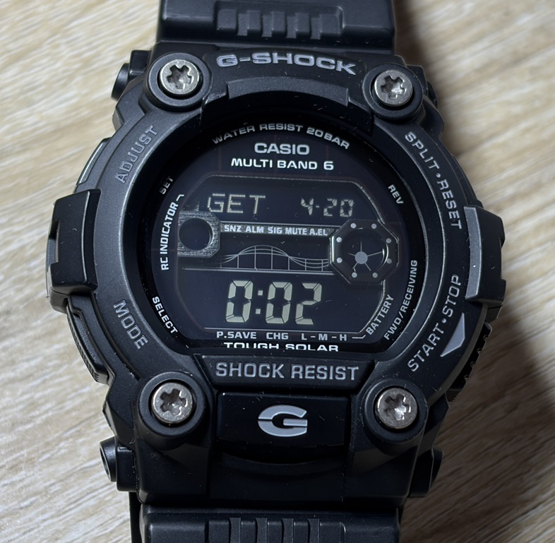 極美品！送料３９０円～カシオ ジーショック GW-7900B-1JF 電波ソーラー タイドグラフ ムーンデータ G-SHOCK レターパックプラスOK③