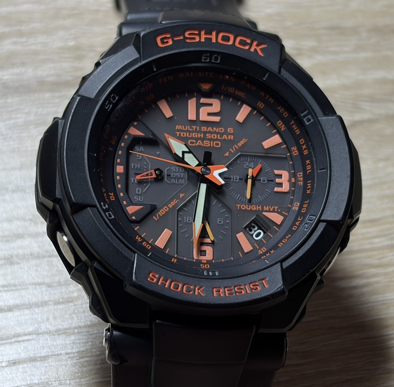 美品！送料３９０円～カシオ ジーショック GW-3000B-1AJF 電波ソーラー グラビティマスタ パイロット仕様 G-SHOCK レターパックプラスOK