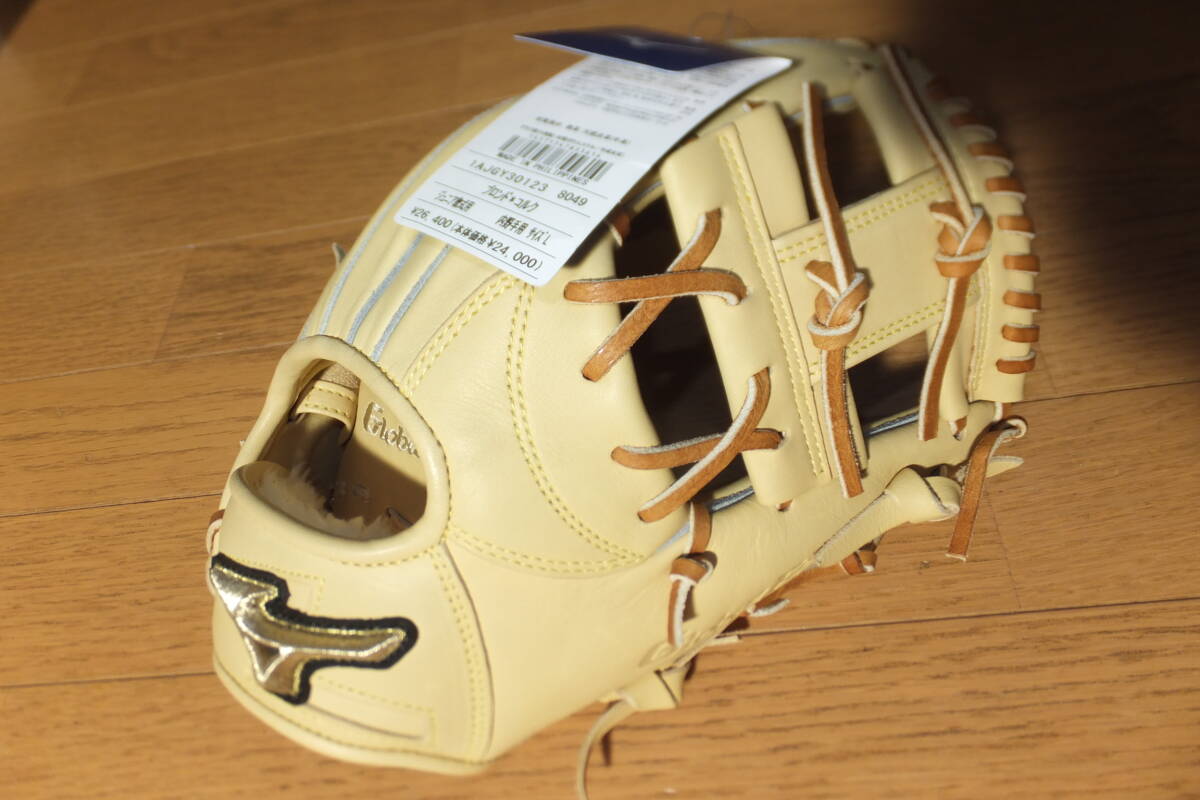 MIZUNO ミズノ GjobaiElite グローバルエリート ∞インフィニティNEO 少年軟式用 内野手用 グローブ 1AJGY30123 ブロンドxコルク L 右投用