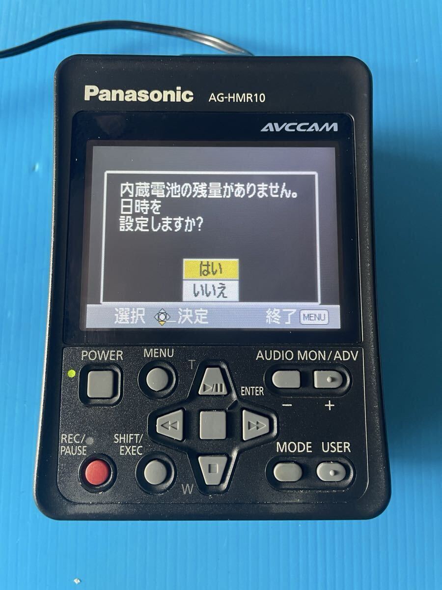 Panasonic ポータブルビデオレコーダー AG-HMR10 通電、各ボタン確認済み 本体のみお届け ①