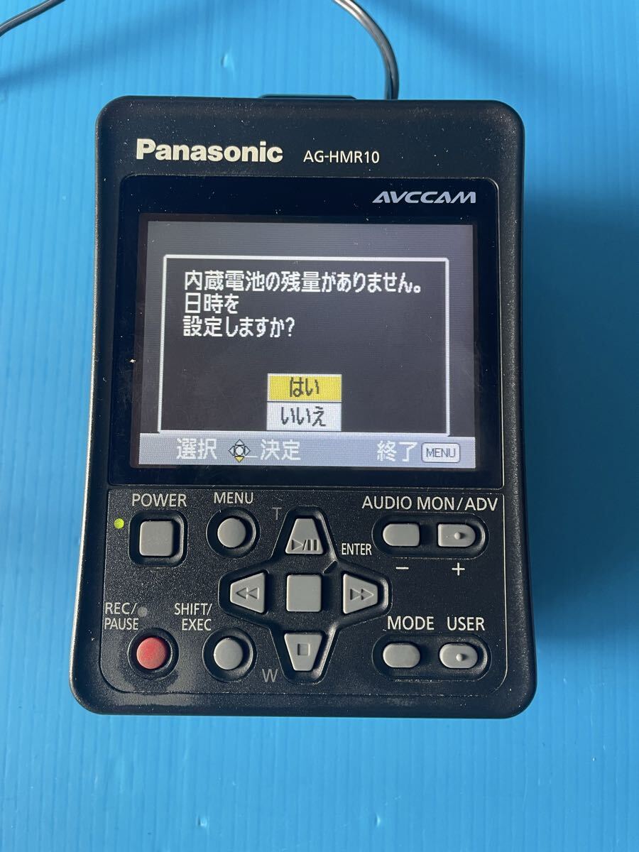 Panasonic ポータブルビデオレコーダー AG-HMR10 通電、各ボタン確認済み 本体のみお届け ②