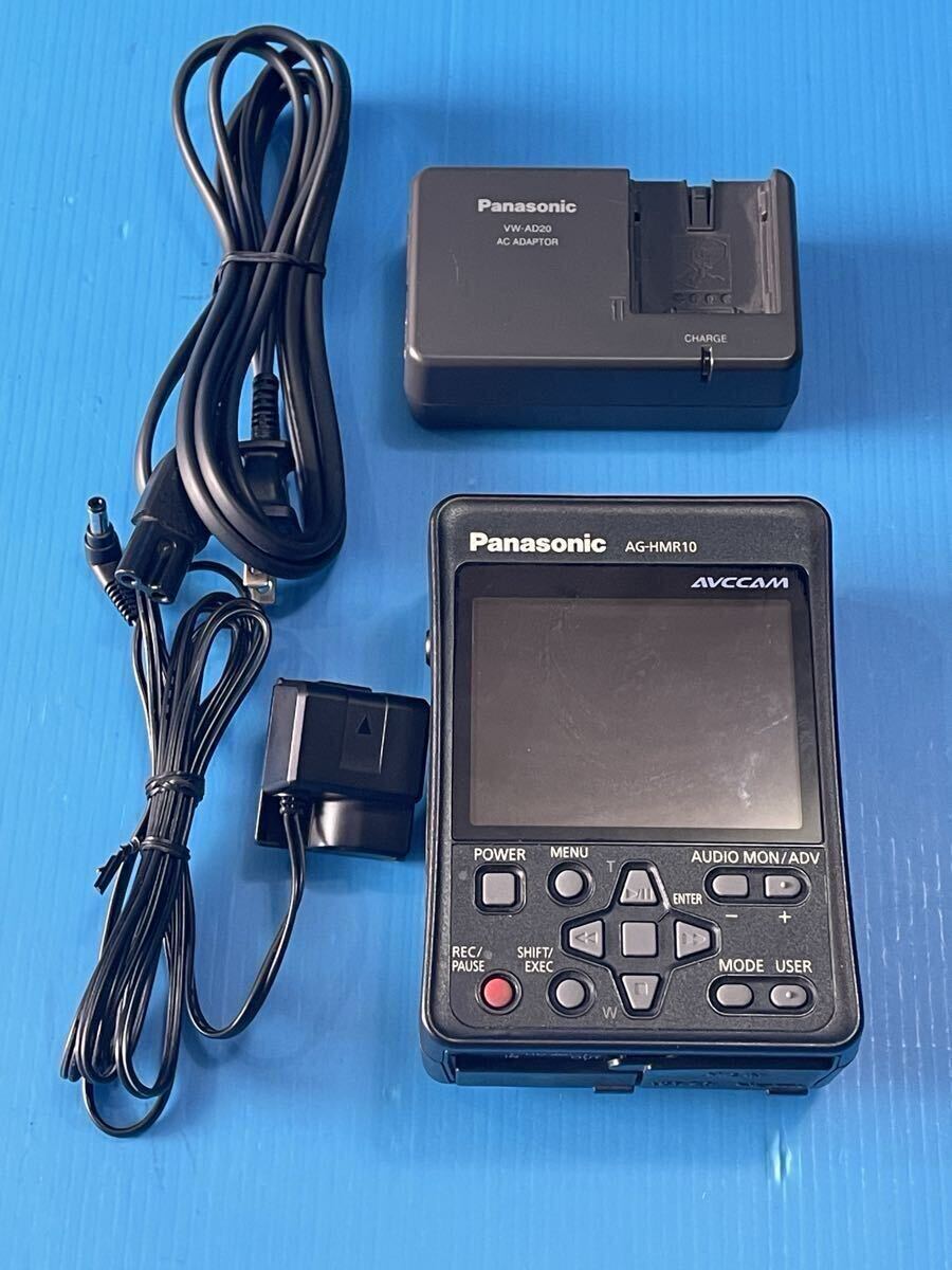 Panasonic ポータブルビデオレコーダー AG-HMR10 通電、各ボタン確認済み AC ケーブルセット ①
