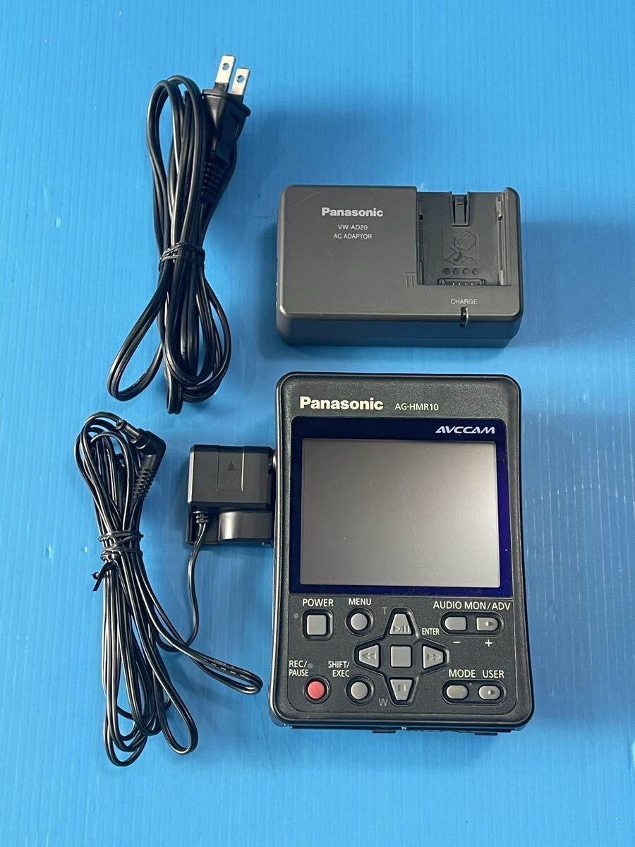 Panasonic ポータブルビデオレコーダー AG-HMR10 通電、各ボタン確認済み AC ケーブルセット ②