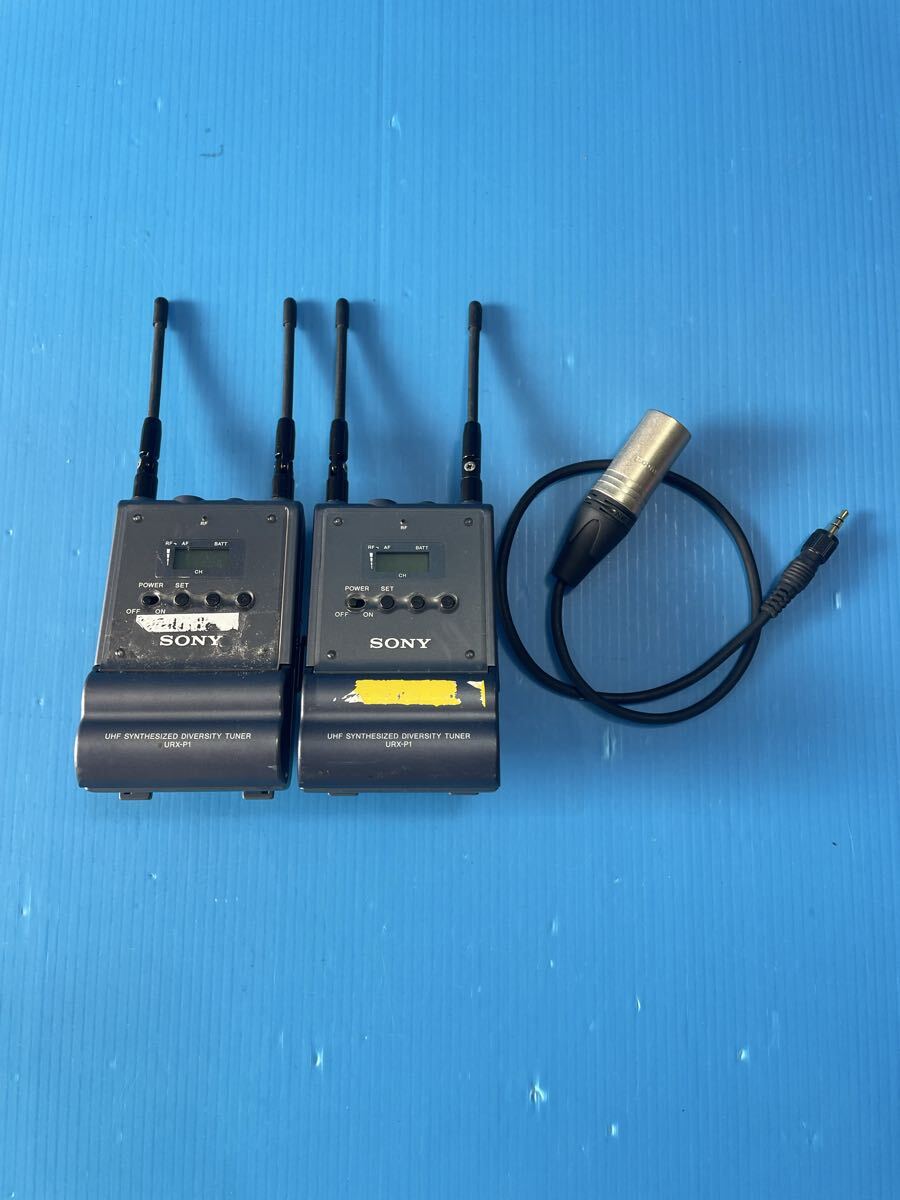 SONY ワイヤレスマイク URX-P1 2台 動作未確認