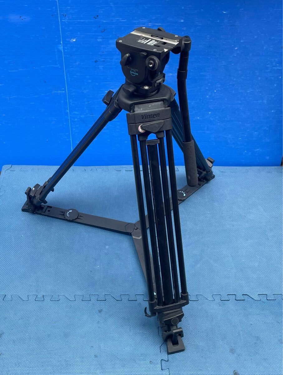 Vinten Vision blue 業務用 ビデオ三脚 簡易動作確認済み 撮影機器 カメラ三脚 現状品 ②