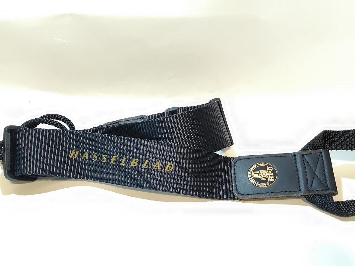 ★美品★Hasselblad☆廃盤☆ ハッセルブラッド HPC ストラップ 黒色 ブラックゴールド刺繍文字中判 ハッセル Camera Strap レア #A584