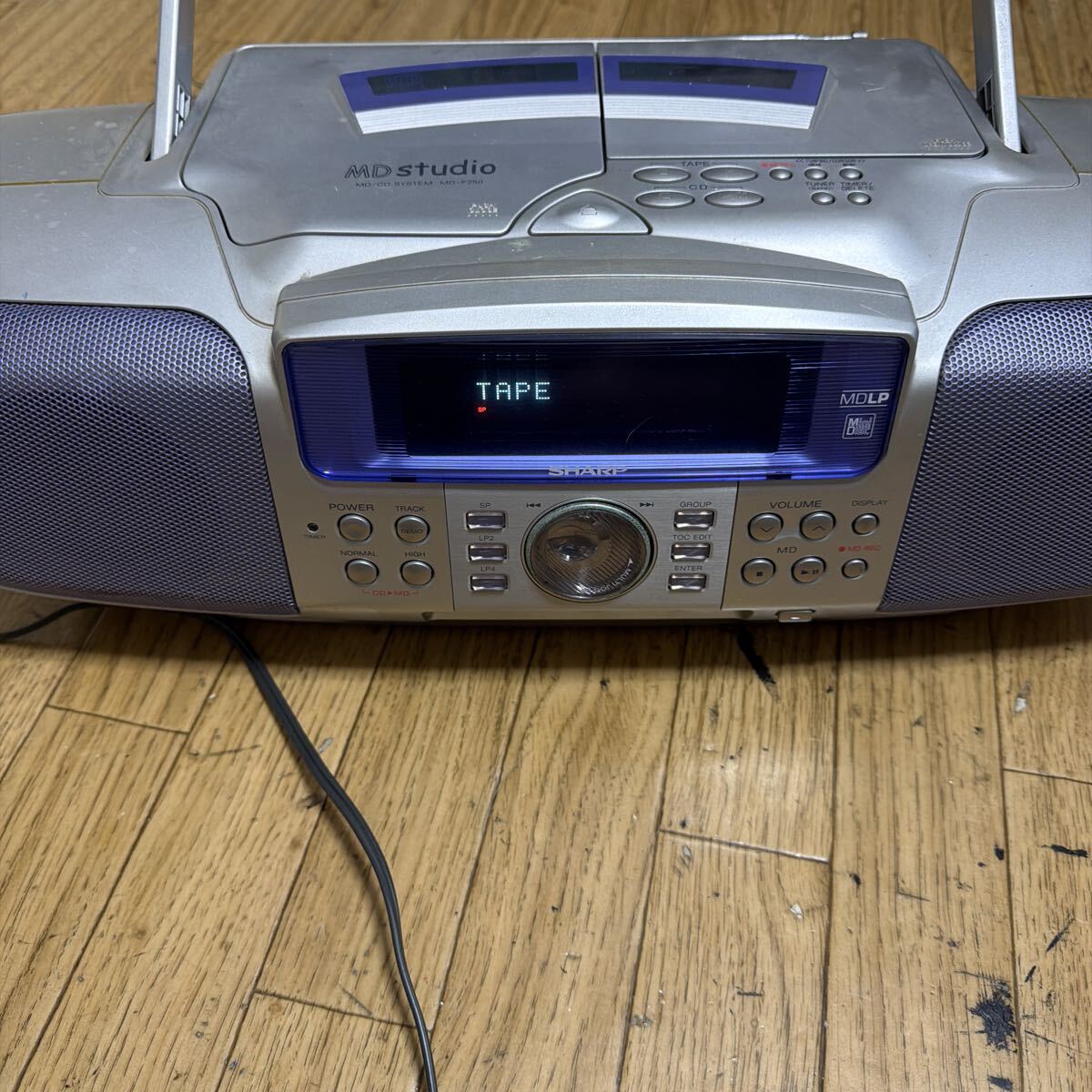 SHARP MD CD ラジカセ　MD-F250