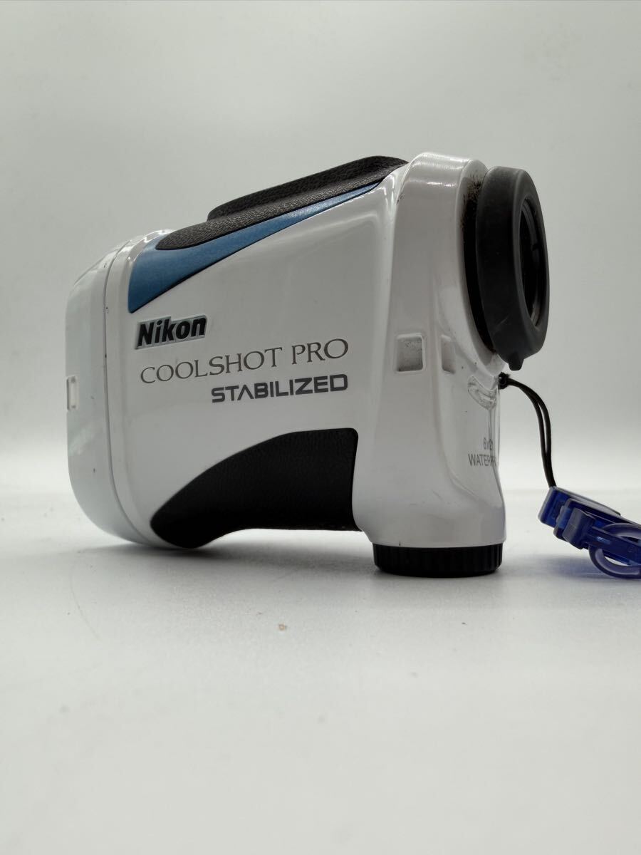 × Nikon COOLSHOT PRO STABILIZED ニコン クールショット プロ スタビライズド 距離計 ゴルフ 手ブレ補正 電源確認済み 中古