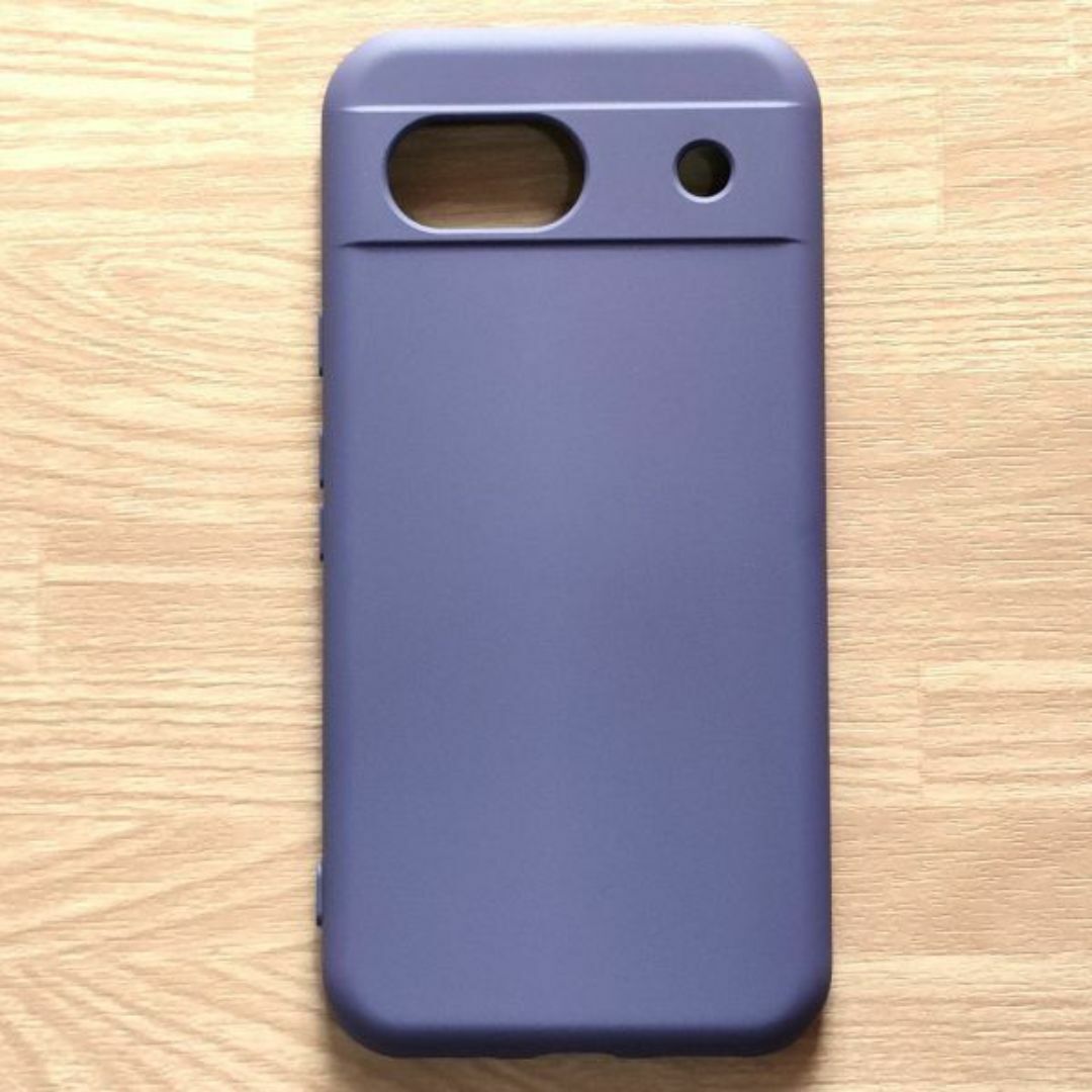 Google Pixel 8a ソフトケース カバー TPU パープル 管理237-35