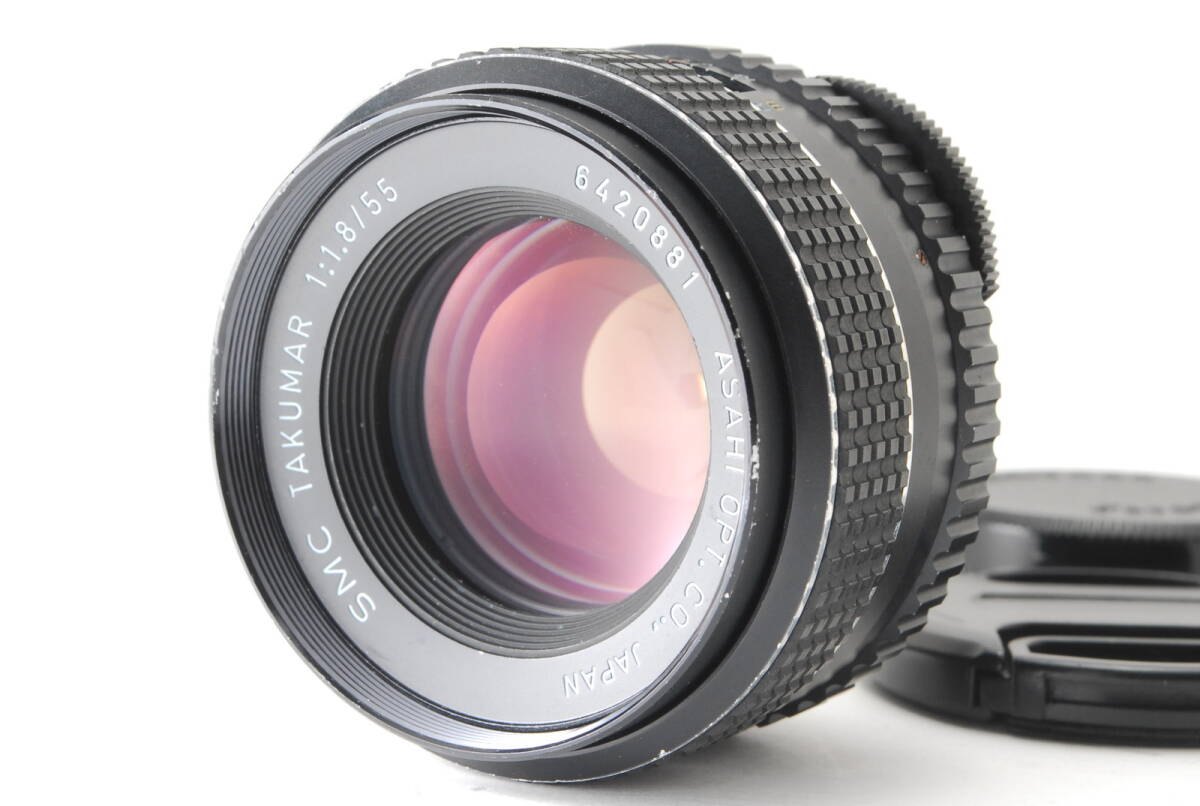 #418【美品】アサヒペンタックス SMC タクマー 55mm F/1.8 M42 スクリューマウントレンズ