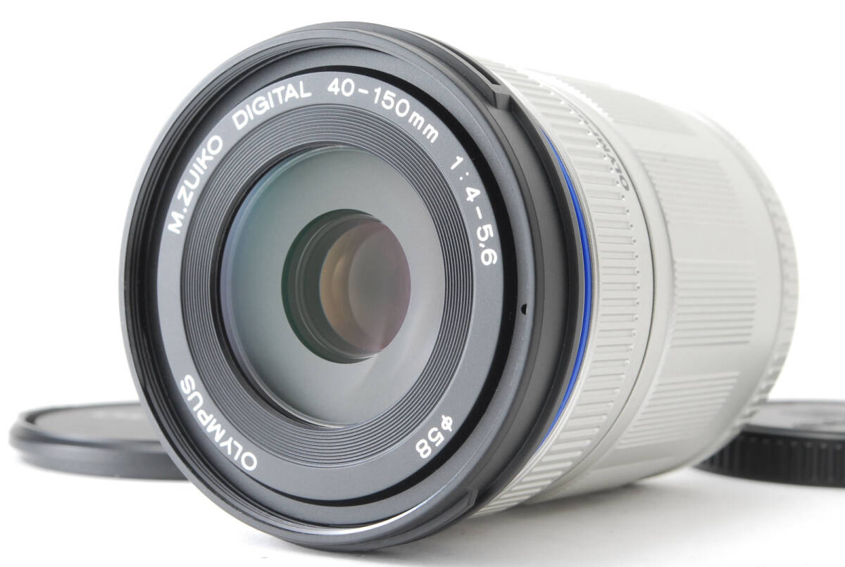 #427【美品】オリンパス M.Zuiko Digital ED 40-150mm f/4-5.6 シルバー マイクロフォーサーズレンズ