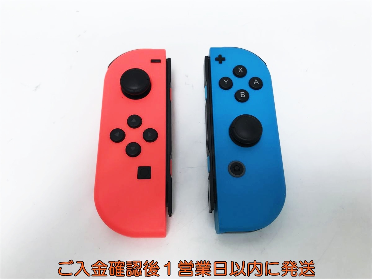 【1円】任天堂 純正 Nintendo Switch Joy-Con 左右 L R ネオンブルー/ネオンレッド 動作確認済 スイッチ ジョイコン M01-364im/F3
