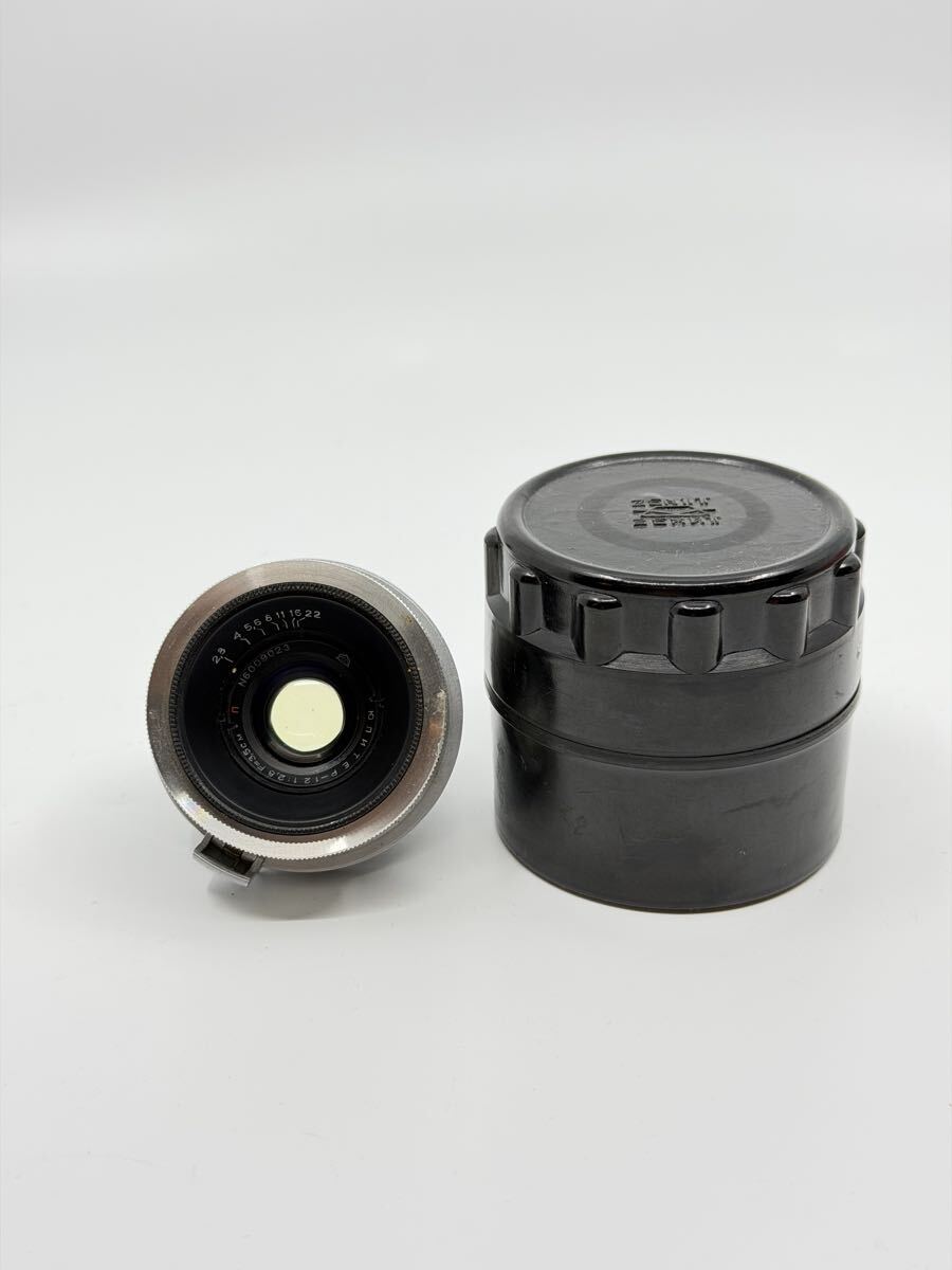 希少 シルバー Jupiter-12 35mm f2.8 コンタックスrfマウント (内爪) レンズ　単焦点