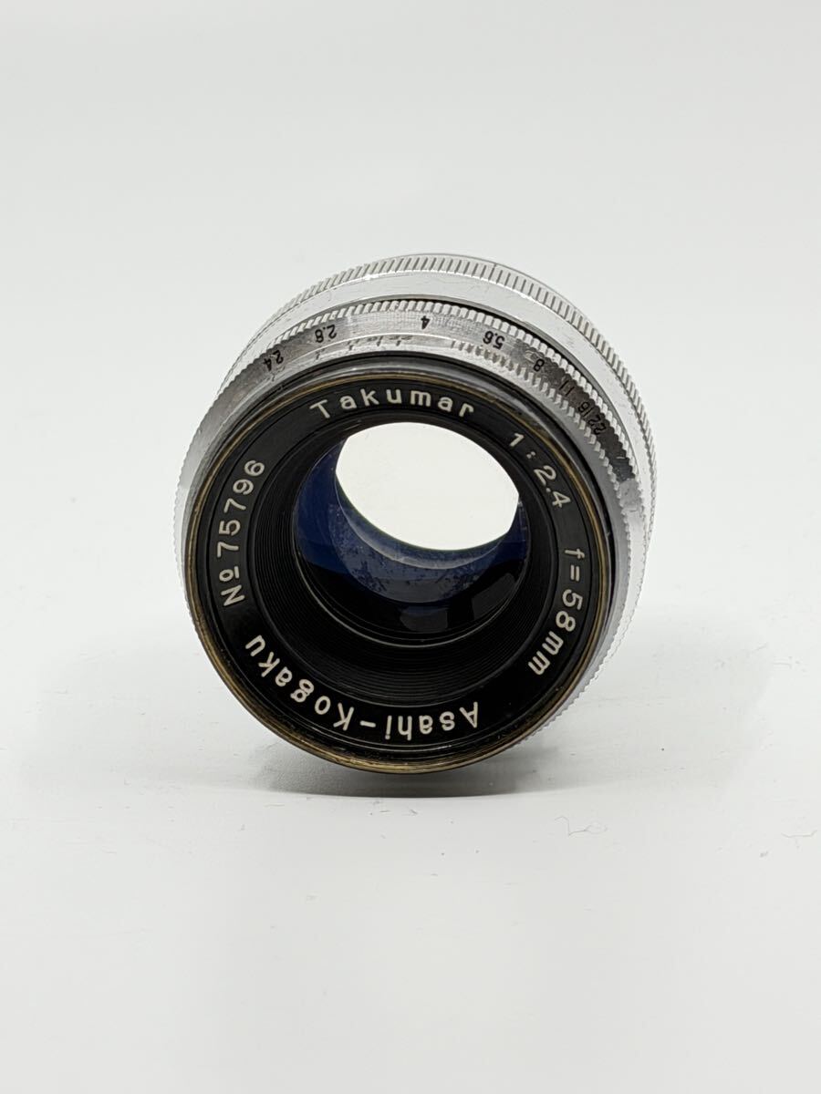 現状品 Asahi PENTAX Takumar 58mm F2.4 単焦点 標準レンズ M37マウント