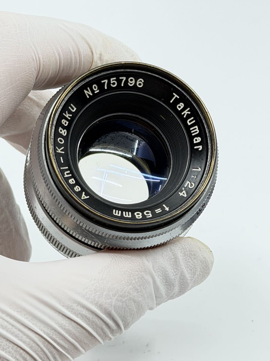 現状品 Asahi PENTAX Takumar 58mm F2.4 単焦点 標準レンズ M37マウント 2
