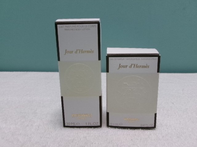 Ｃ101／未使用品【HERMES ジュールドゥ エルメス オードパルファム香水とボディローションまとめて計2点】香水